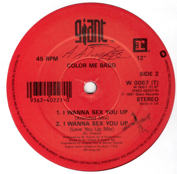 Color Me Badd : I Adore Mi Amor (12", Ltd, Pos)