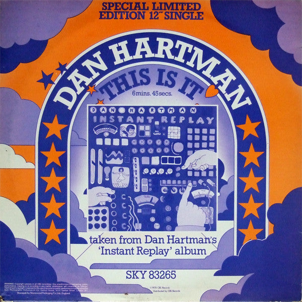 Dan Hartman : This Is It / Countdown (12", Ltd)