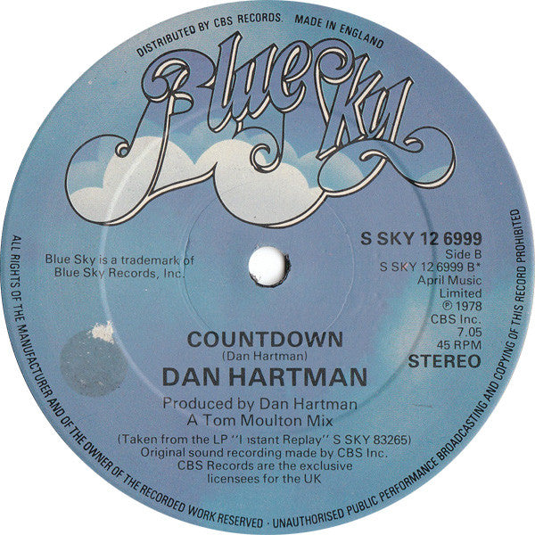 Dan Hartman : This Is It / Countdown (12", Ltd)