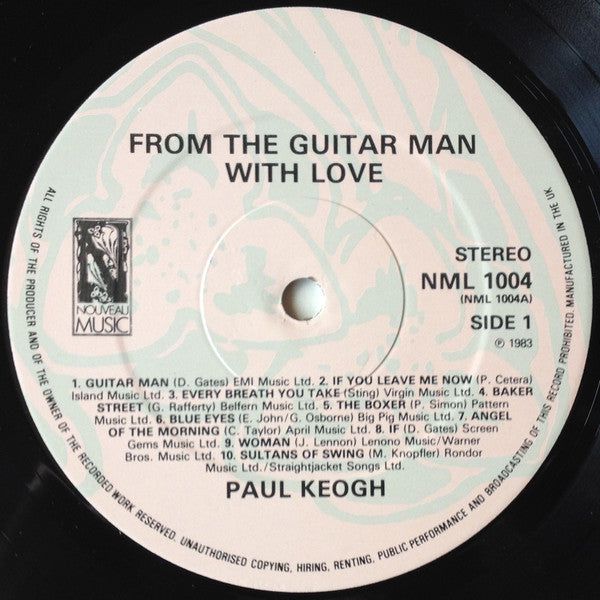 Paul Keogh : From The Guitar Man With Love (LP)
