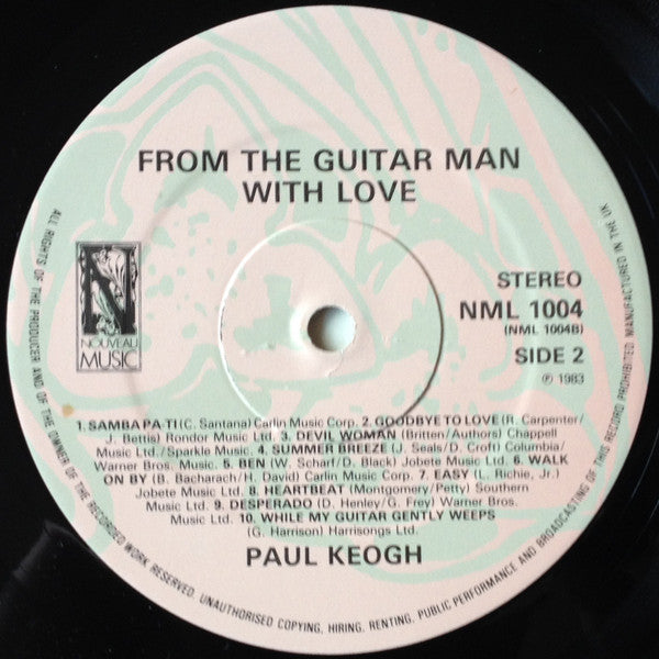 Paul Keogh : From The Guitar Man With Love (LP)