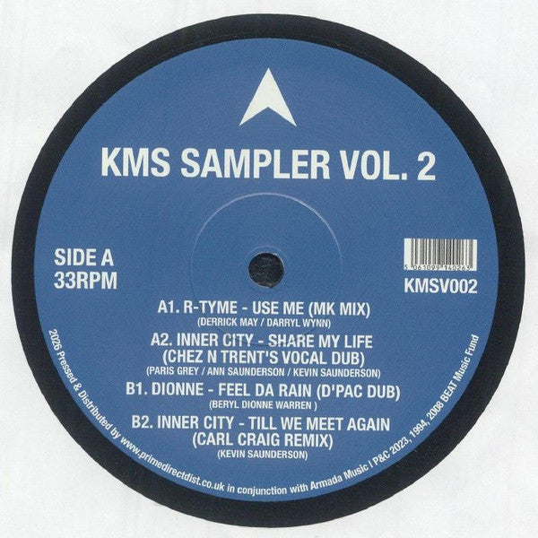 R-Tyme / Inner City / Dionne : KMS Sampler Vol. 2 (12", Smplr)