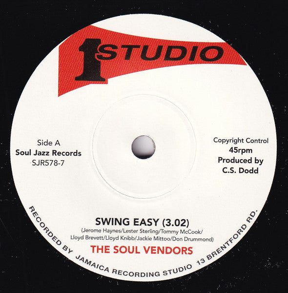The Soul Vendors : Swing Easy / Ringo Rock (7", Single, RE)
