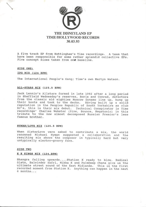 IPG* : Disneyland EP (12", EP, Promo)