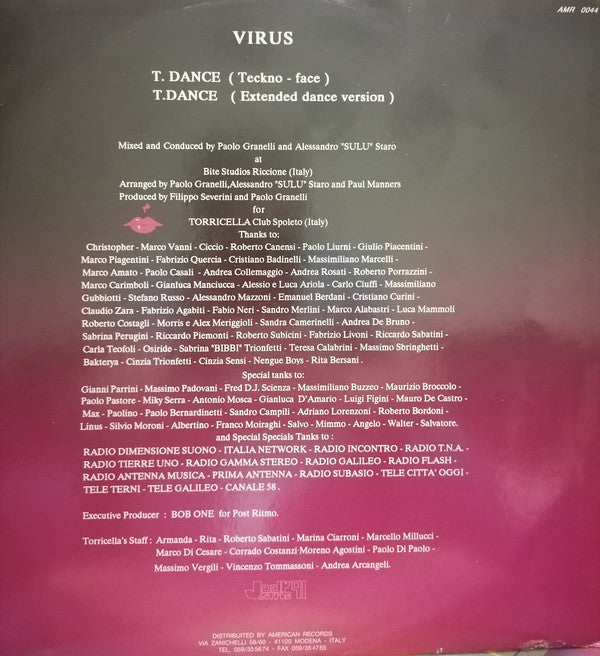 Virus (12) : T-Dance (12")
