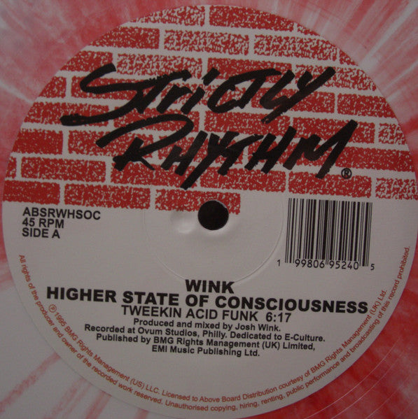 Wink* : Higher State Of Consciousness (12", RE, Whi)