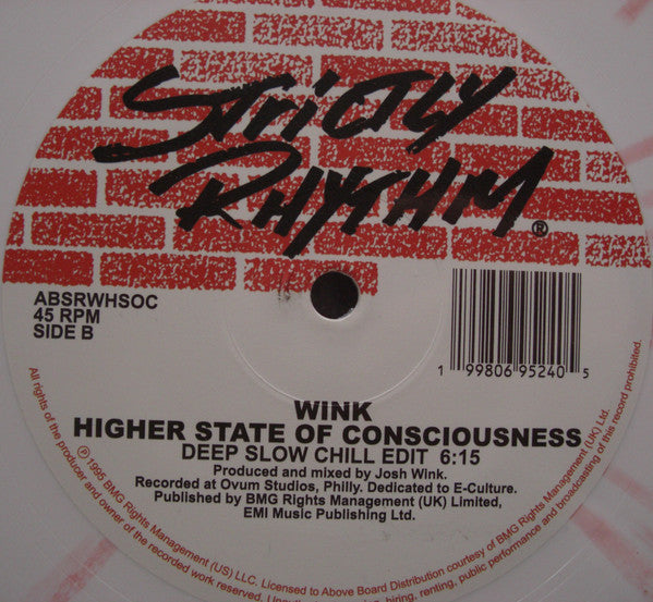 Wink* : Higher State Of Consciousness (12", RE, Whi)