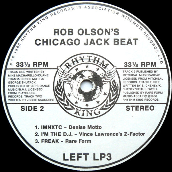 Rob Olson : Rob Olson's Chicago Jack Beat (LP, Comp)