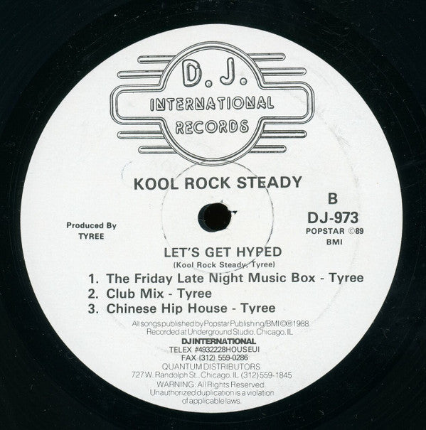 Kool Rock Steady : Let's Get Hyped (12")