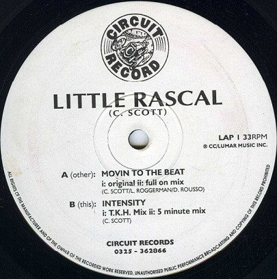 Little Rascal : Movin To The Beat / Intensity (12")