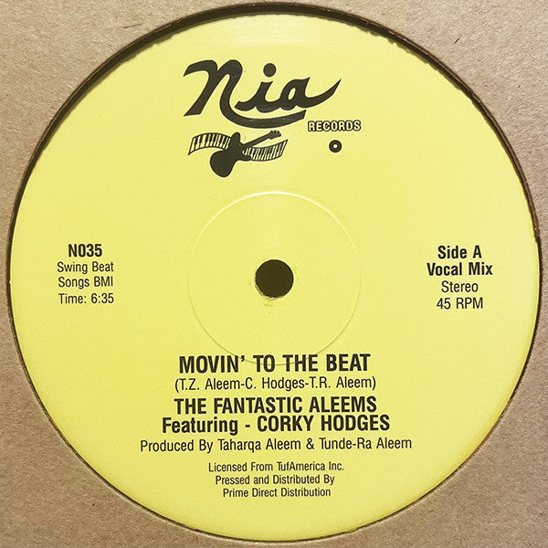 The Fantastic Aleems* Featuring Corky Hodges : Movin' To The Beat (12", RSD, Single, Yel)