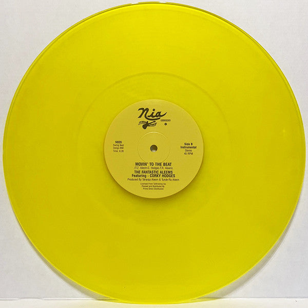 The Fantastic Aleems* Featuring Corky Hodges : Movin' To The Beat (12", RSD, Single, Yel)