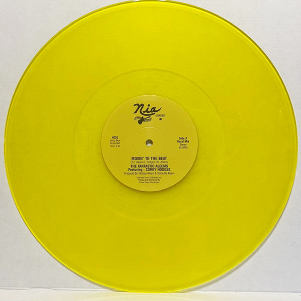The Fantastic Aleems* Featuring Corky Hodges : Movin' To The Beat (12", RSD, Single, Yel)
