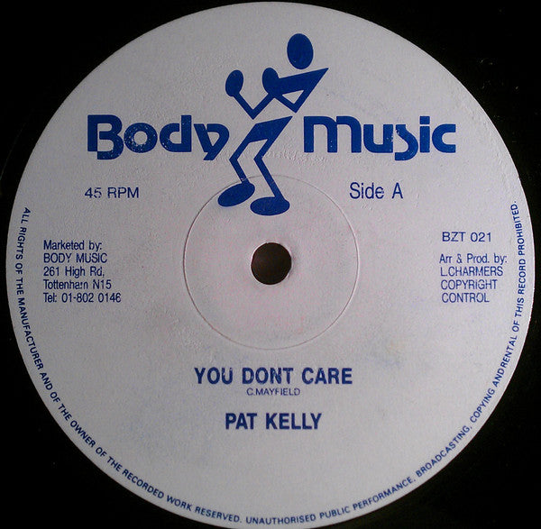 Pat Kelly : You Don't Care (12")