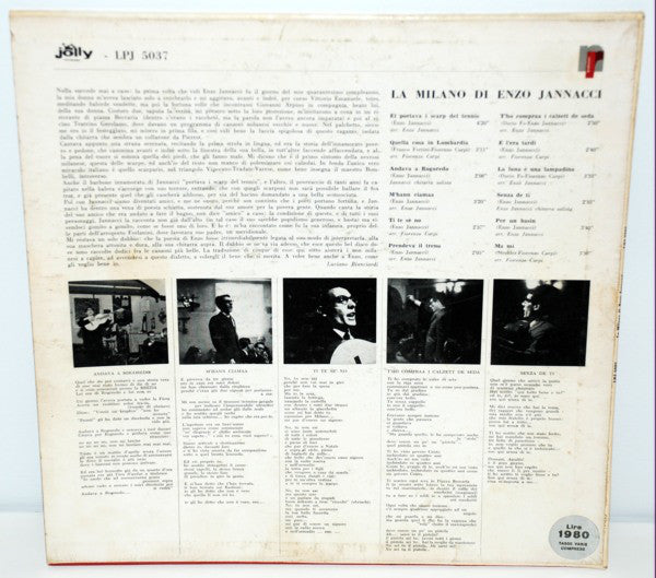 Enzo Jannacci : La Milano Di Enzo Jannacci (LP, Album)
