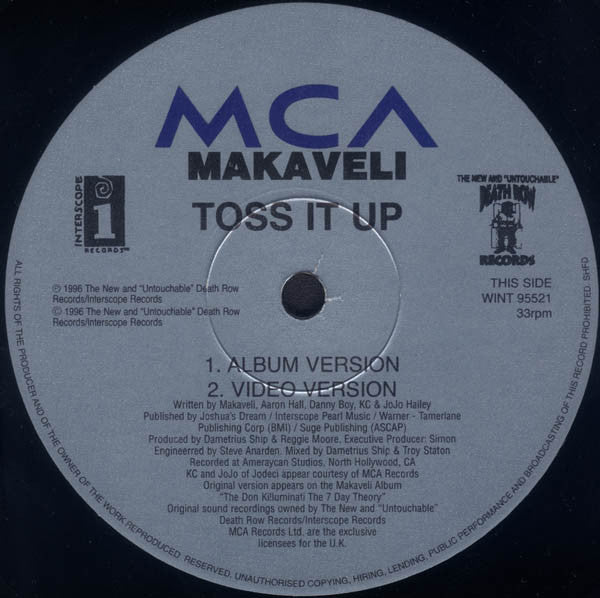 Makaveli : Toss It Up (12")