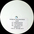 DJ Naze : Energestix / Superhero / Bloodclat (12", Promo, W/Lbl, Sti)