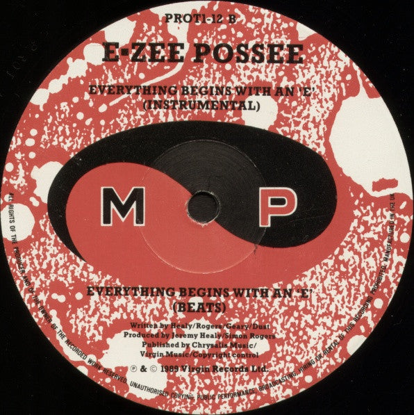 E-Zee Possee : Everything Begins With An 'E' (12", M/Print)