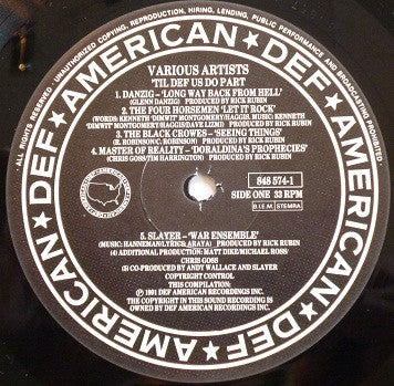 Various : Til Def Us Do Part (LP, Comp, Smplr, Bla)