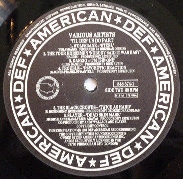 Various : Til Def Us Do Part (LP, Comp, Smplr, Bla)