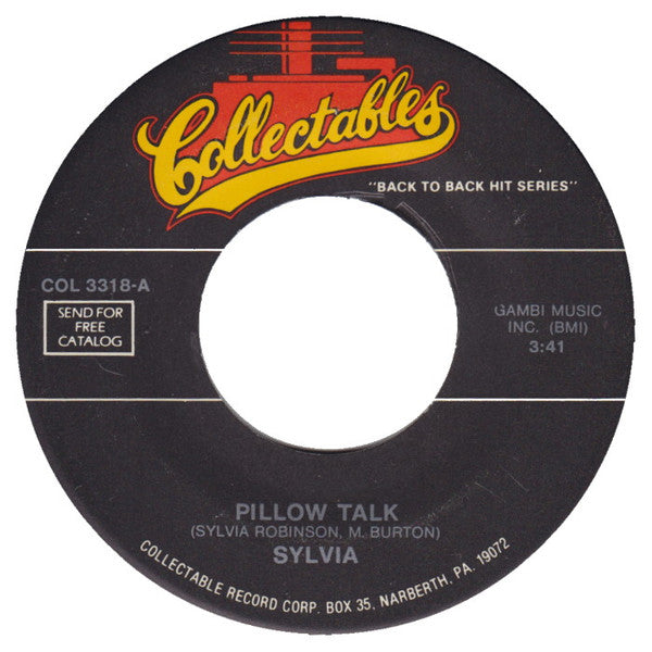 Sylvia Robinson / The Moments : Pillow Talk / With You (7")