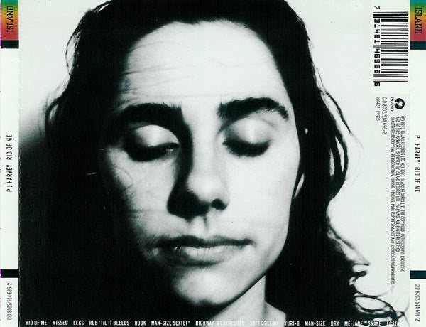 PJ Harvey : Rid Of Me (CD, Album, RP)