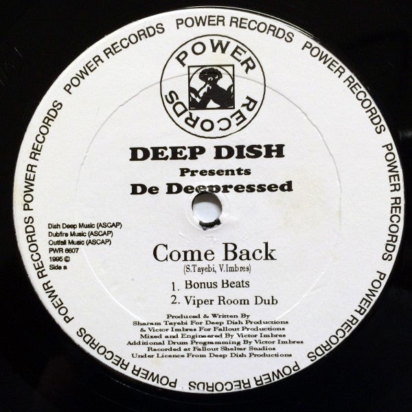 Deep Dish Presents DC Deepressed : Come Back !! (12")
