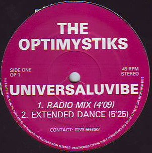 The Optimystiks : Universaluvibe (12")