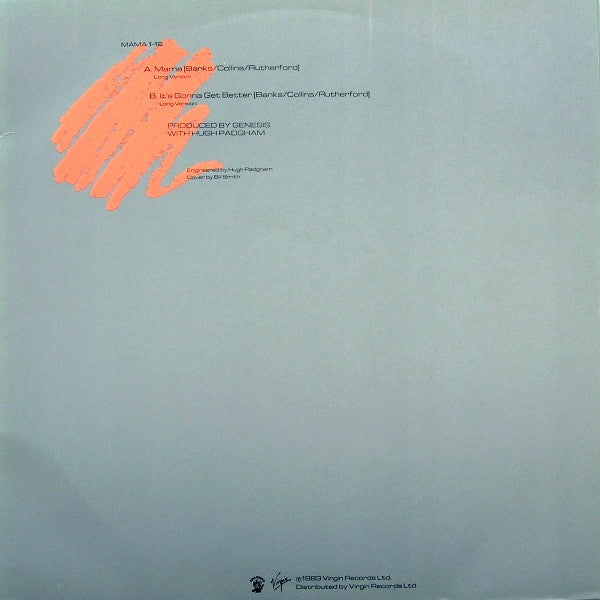 Genesis : Mama (12", Single, Die)