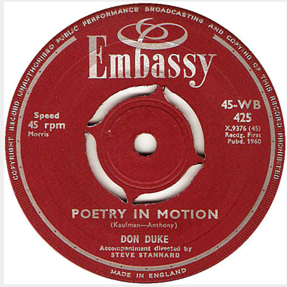 Don Duke : Poetry In Motion / Ol' Mac Donald (7", Single)