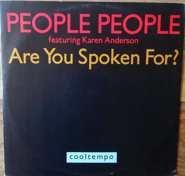 People People Featuring Karen Anderson : Are You Spoken For? (12")