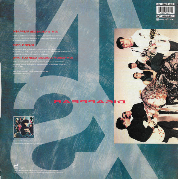 INXS : Disappear (12", Single)