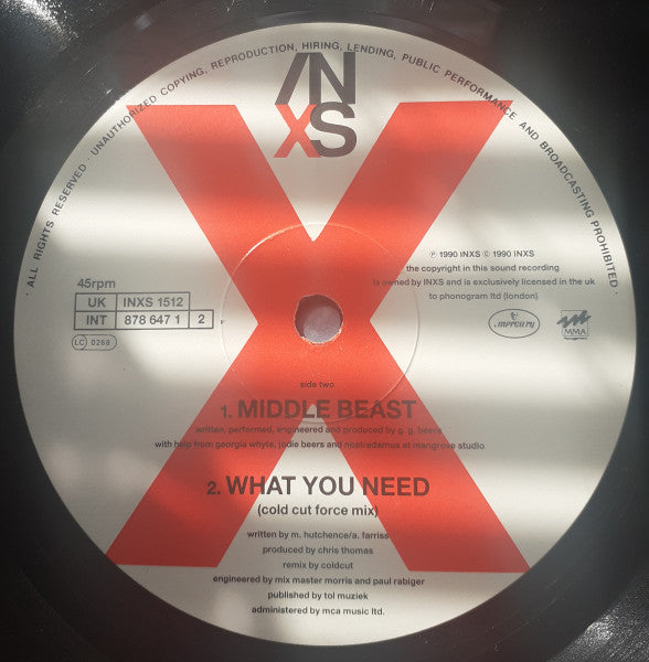 INXS : Disappear (12", Single)