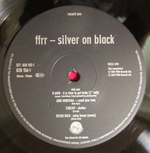 Various : FFRR - Silver On Black (2xLP, Comp, Gat)