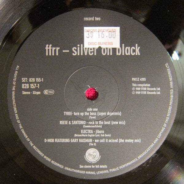Various : FFRR - Silver On Black (2xLP, Comp, Gat)