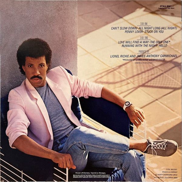 Lionel Richie : Can't Slow Down (LP, Album)