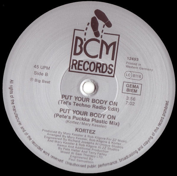 Kortez : Put Your Body On (12")