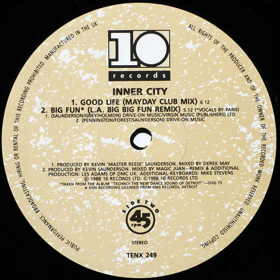 Inner City : Good Life (12", Single)