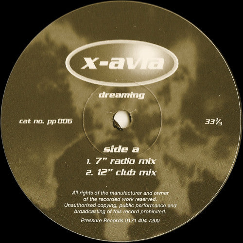 X-Avia : Dreaming (12")