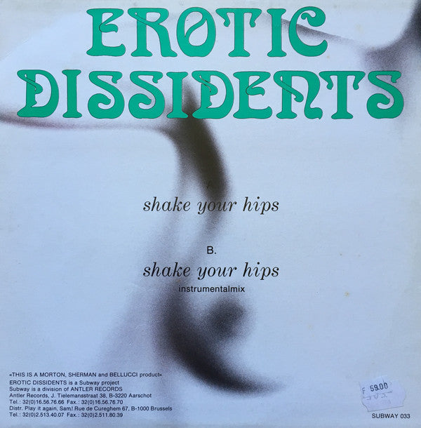 Erotic Dissidents : Shake Your Hips (12")