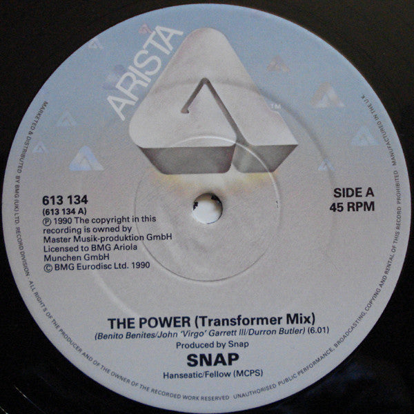 Snap! Introducing Turbo B. : The Power (Remix) (12", Maxi, Dam)