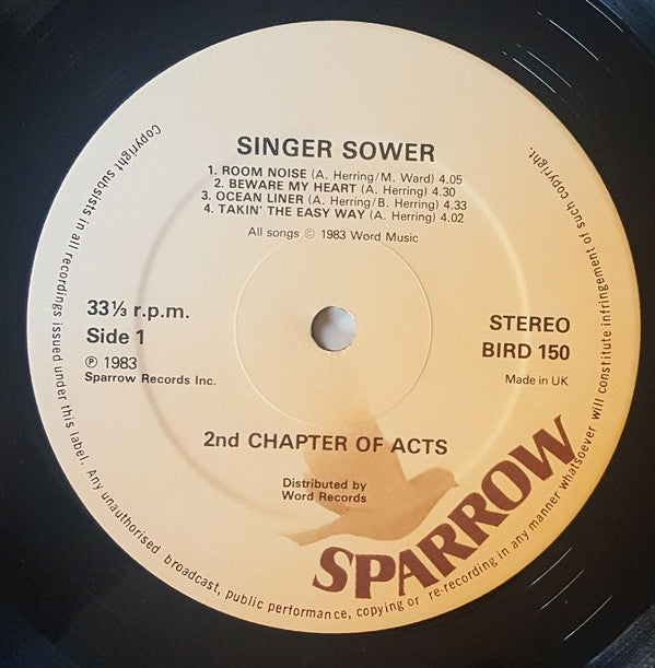 2nd Chapter Of Acts : Singer Sower (LP)