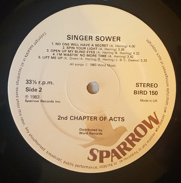 2nd Chapter Of Acts : Singer Sower (LP)