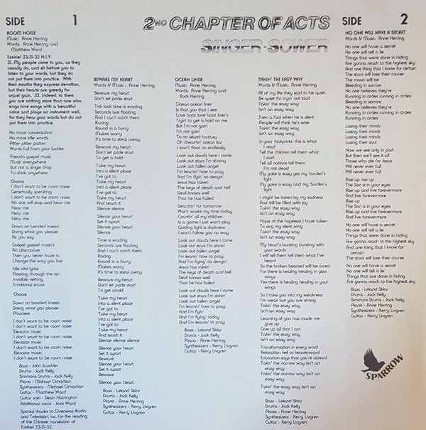 2nd Chapter Of Acts : Singer Sower (LP)