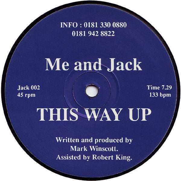 Me And Jack : This Way Up / Satisfaction (12")