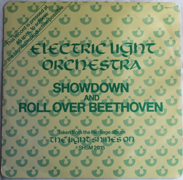 Electric Light Orchestra : Showdown / Roll Over Beethoven (12", Promo)