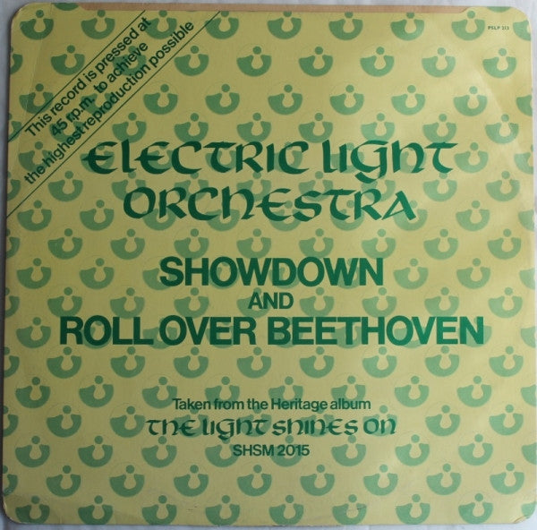 Electric Light Orchestra : Showdown / Roll Over Beethoven (12", Promo)