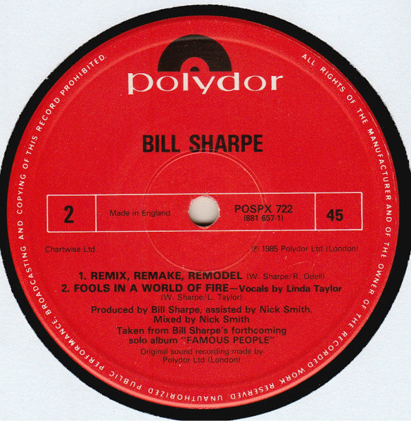 Sharpe & Numan : Change Your Mind (12", Single)