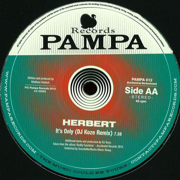 Dntel / Herbert* : My Orphaned Son / It’s Only (12")