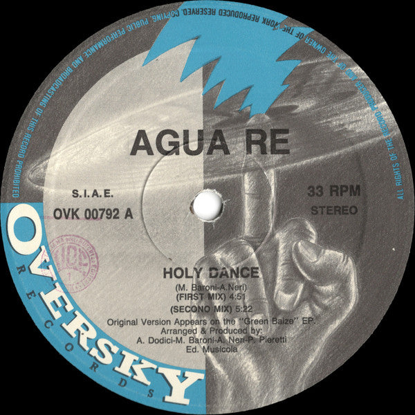 Agua Re : Holy Dance (12")